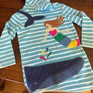 Boden swim cover up with mermaid